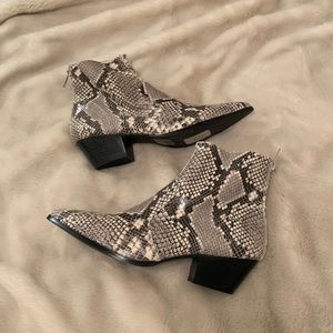 steve madden snakeskin booties